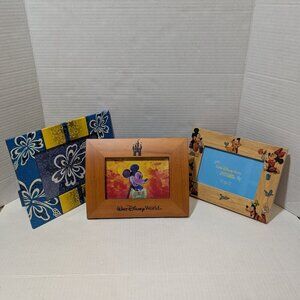 Walt Disney World Picture Frame 3 Piece Lot 4x6 4x6 5x7